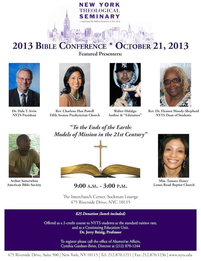 2013 Bible Conference Flyer
