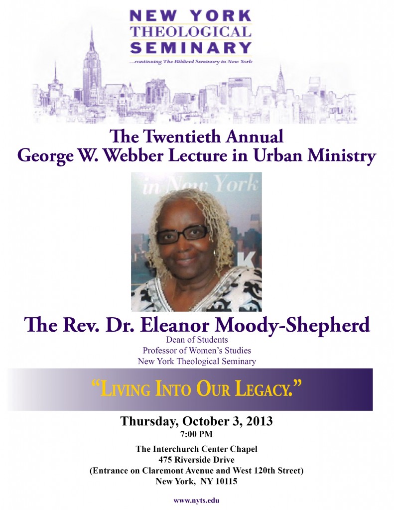 2013 Webber Lecture Flyer