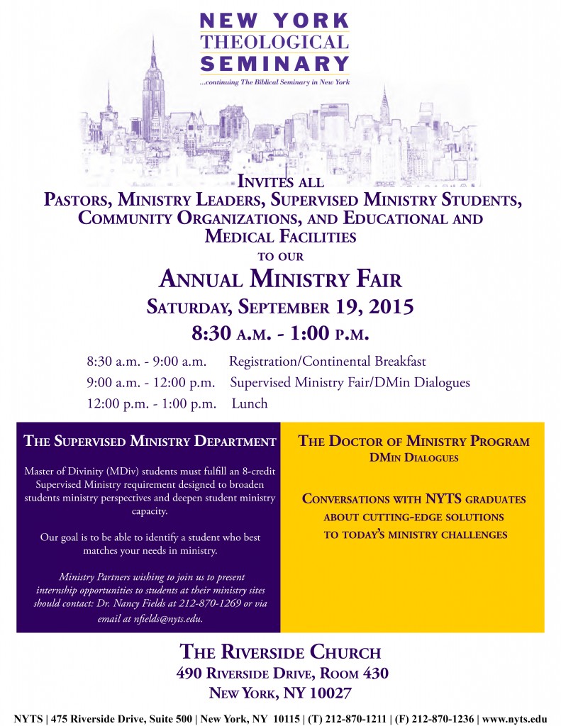 Annual Ministry Fair 2015 Draft 2