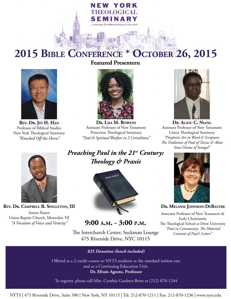 bible conference 2015 Flyer